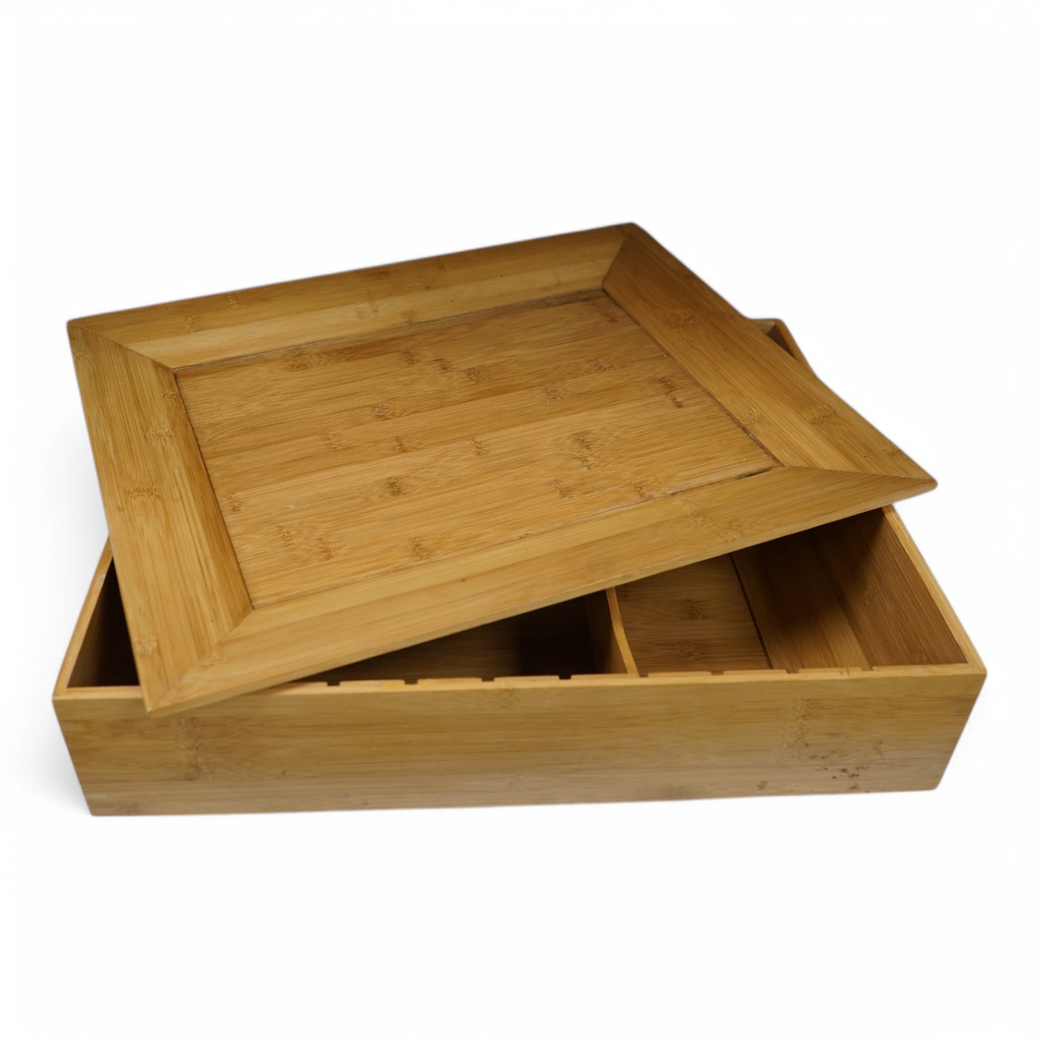 An Alessi bamboo box, 'Fat Tray', 50cm. Condition - good